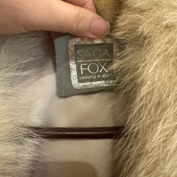 Vintage Real sliver fox Fur coat. Saga Fox - Picture 4 of 8